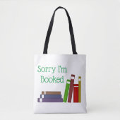 おもしろいな残念私は予約されたトートバックです トートバッグ (正面)