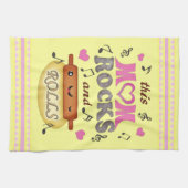おもしろいな母の日のお母さんはMojoタオルを揺すります キッチンタオル (横)