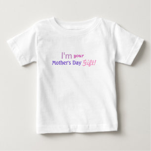 おもしろいな母の日のギフト-ピンクのワイシャツ ベビーTシャツ