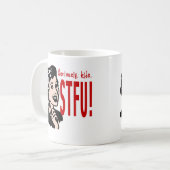 おもしろいな母の日のデザイン コーヒーマグカップ (正面左)