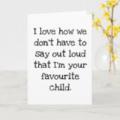 おもしろいな母の日カード(できて下さい) カード (黄色い花)