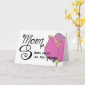 おもしろいな母の日カード カード (黄色い花)