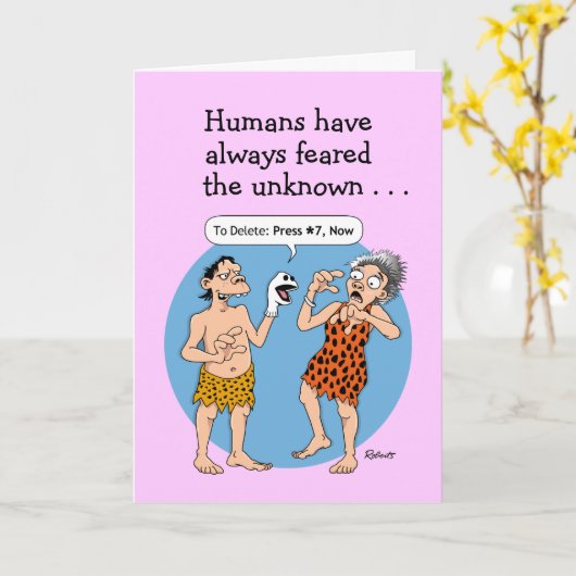 おもしろいな母の日 カード (黄色い花)