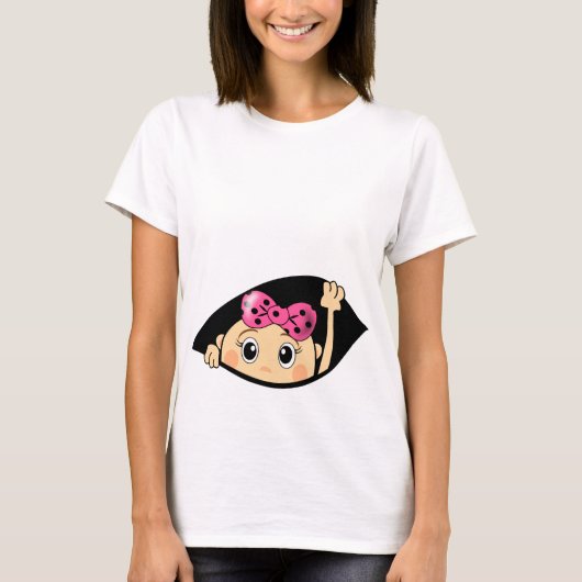 おもしろいな母性、妊娠した妊娠 Tシャツ (正面)