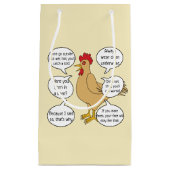 おもしろいな母雌鶏のアドバイスのお母さん スモールペーパーバッグ (正面)