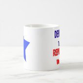 おもしろいな民主党員のコーヒー・マグ コーヒーマグカップ (中央)