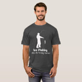 おもしろいな氷の魚釣りのワイシャツ Tシャツ (正面フル)