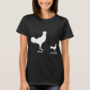 おもしろいな汚れた鶏のティーの失礼で攻撃的な上のoffensi tシャツ
