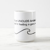 おもしろいな法律のマグ-法律の積み込みライン コーヒーマグカップ (中央)