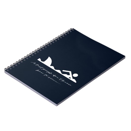 おもしろいな泳ぐ人の水泳の鮫の皮肉の恋人のギフト ノートブック (左側)