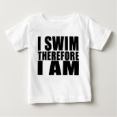 おもしろいな泳ぐ人は従って私が私をある泳ぐ冗談を引用します ベビーTシャツ (正面)