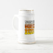 おもしろいな洗礼の誕生日の世界のすばらしい教父 ビールジョッキ (正面左)