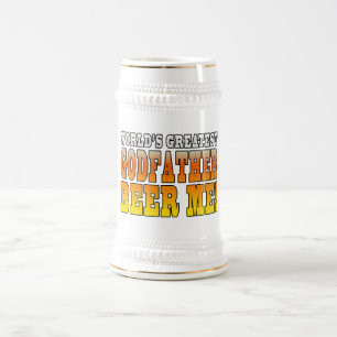 おもしろいな洗礼の誕生日の世界のすばらしい教父 ビールジョッキ