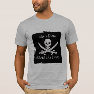 おもしろいな海賊しゃれは日のTシャツを握ります Tシャツ