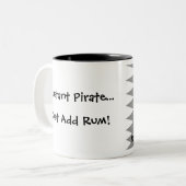 おもしろいな海賊発言を用いるどくろ印 ツートーンマグカップ (正面左)