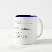 おもしろいな測定のマグ ツートーンマグカップ (正面右)