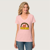 おもしろいな滞在の平静は、ベーコンのワイシャツを食べます Tシャツ (正面フル)