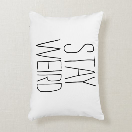 おもしろいな滞在の風変わりで感動的な傾向のヒップスターのユーモア アクセントクッション (正面(垂直))