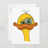 おもしろいな漫画のアヒル 案内ポストカード (正面/裏面)