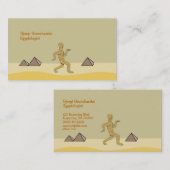 おもしろいな漫画のカスタムなエジプトのミイラのピラミッド 名刺 (正面/裏面)