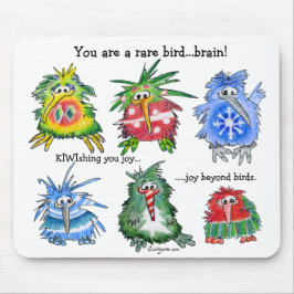 おもしろいな漫画のキーウィのクリスマスのギフトのマウスパッド マウスパッド