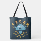 おもしろいな漫画のハードロックのきのこ トートバッグ (裏面)