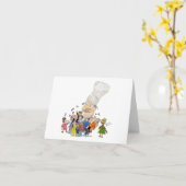 おもしろいな漫画のフランス人のシェフ カード (黄色い花)