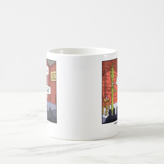 おもしろいな漫画のマグのアスパラガス コーヒーマグカップ (中央)