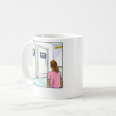 おもしろいな漫画のマグの放射線学 コーヒーマグカップ (正面左)