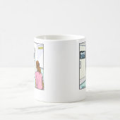 おもしろいな漫画のマグの放射線学 コーヒーマグカップ (中央)