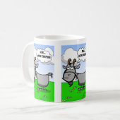 おもしろいな漫画のヤギの引用文 コーヒーマグカップ (正面左)