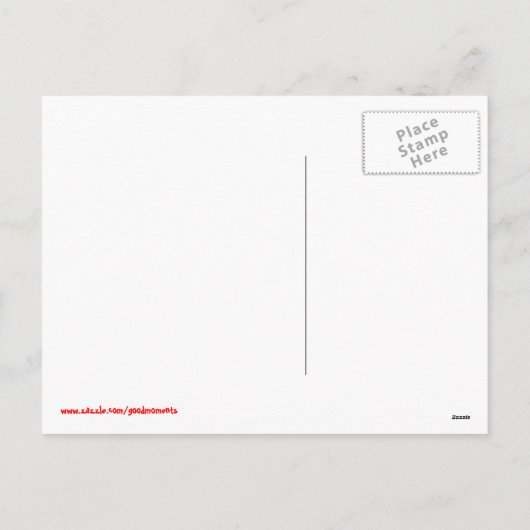 おもしろいな漫画の人のバレンタインデーの郵便はがき シーズンポストカード (裏面)