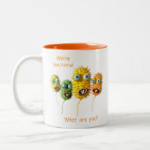 おもしろいな漫画の細菌 ツートーンマグカップ (左)