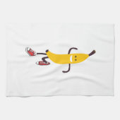 おもしろいな漫画の連続したバナナ キッチンタオル (横)