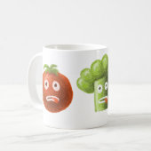 おもしろいな漫画の野菜 コーヒーマグカップ (正面左)