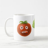 おもしろいな漫画の野菜 コーヒーマグカップ (左)