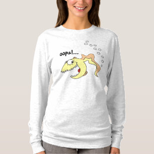 おもしろいな漫画の魚の屁のワイシャツ Tシャツ