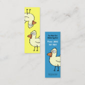 おもしろいな漫画の鶏のしおり スキニー名刺 (正面/裏面)