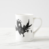 おもしろいな漫画の黒のカラス ボーンチャイナマグカップ (右)