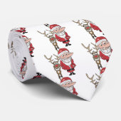 おもしろいな漫画サンタおよびルドルフ ネクタイ (ロール)