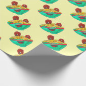 おもしろいな漫画スパゲッティミートボールの芸術 ラッピングペーパー (角)