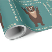 おもしろいな灰色グマ ラッピングペーパー (ロールコーナー)