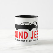 おもしろいな無神論者私はイエス・キリストを見つけました マグカップ (中央)