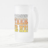 おもしろいな父のパパの世界の最も素晴らしい父ビール私! フロストグラスビールジョッキ (正面右)