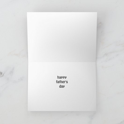 おもしろいな父の日のしゃれ カード (内部)