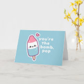 おもしろいな父の日のしゃれ カード (黄色い花)