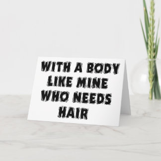 おもしろいな父の日の禿げた人 カード