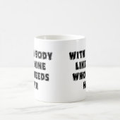 おもしろいな父の日の禿げた人 コーヒーマグカップ (中央)