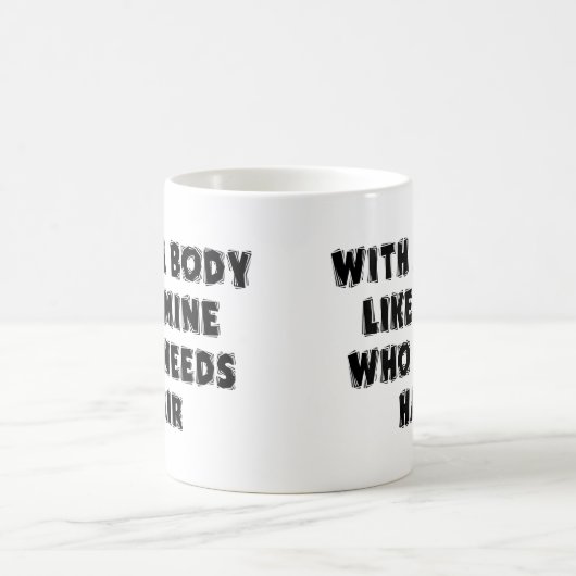 おもしろいな父の日の禿げた人 コーヒーマグカップ (中央)