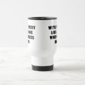 おもしろいな父の日の禿げた人 トラベルマグ (中央)